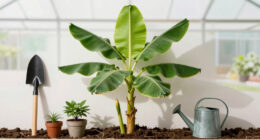Bananas Sprout In Rayleigh Garden UK After 15 Years
