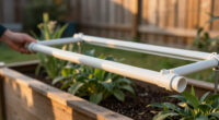 Building a Removable PVC Shade Frame Over a Raised Bed