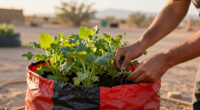 Grow Bag Color and Root Temperature in Full Desert Sun
