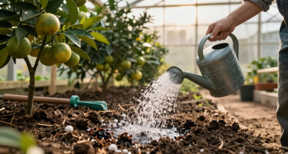 How Deep Drip Water Should Soak for Citrus in Caliche Soil