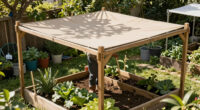 How to Build a Simple Shade Structure Over a Raised Bed