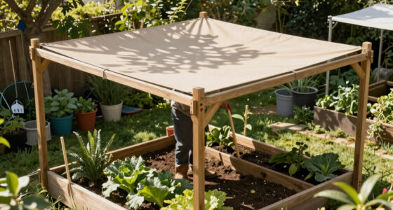 How to Build a Simple Shade Structure Over a Raised Bed