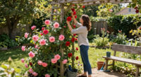 Joanna Gaines Proves Climbing Roses Are The Secret To A More Romantic Backyard