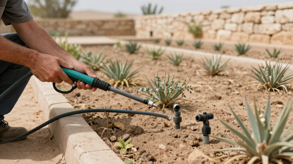 Pressure-Compensating vs Standard Emitters on Sloped Desert Lots