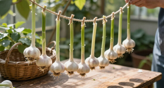 Curing and Storing Garlic Harvested in May Heat