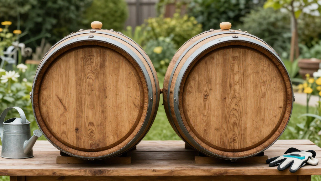 Half Wine Barrels in Dry Heat: Prep, Swelling and Lifespan
