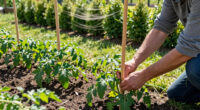 April Winds: Staking, Windbreaks and Transplant Timing
