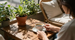 Designing an East-Facing Coffee Corner That Stays Cool Until Ten