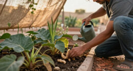 Growing Ginger and Turmeric in Desert Shade Beds