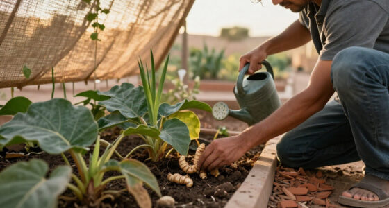 Growing Ginger and Turmeric in Desert Shade Beds