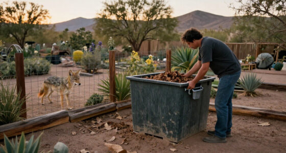 Securing Compost Bins Against Desert Scavengers