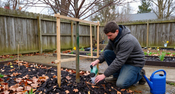 Young Tree Winter Prep: Water, Mulch, Guard, And Recheck The Stakes